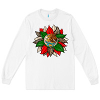 White mexican flag sunflower Long Sleeve Tee - Zillion Design Studio