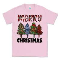 Bubblegum Pink merry christmas trees Classic Tee - RanaPortraitStore