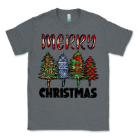 Charcoal Heather merry christmas trees Classic Tee - RanaPortraitStore