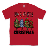 Red merry christmas trees Classic Tee - RanaPortraitStore