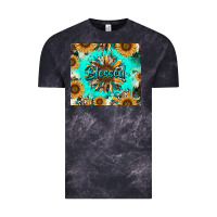 Cloud Black blessed sunflowers Vintage Tee - RanaPortraitStore