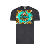 Vintage Black blessed sunflowers Vintage Tee - RanaPortraitStore