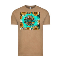 Vintage Coffee blessed sunflowers Vintage Tee - RanaPortraitStore