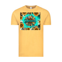 Vintage Mustard blessed sunflowers Vintage Tee - RanaPortraitStore
