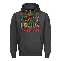 Charcoal Heather have yourself a rowdy howdy christmas Zipper Hoodie - FaDigitalArtStudio