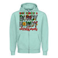 Seafoam have yourself a rowdy howdy christmas Zipper Hoodie - FaDigitalArtStudio