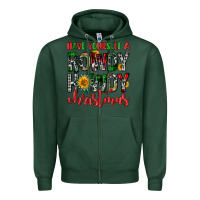 Sports Green have yourself a rowdy howdy christmas Zipper Hoodie - FaDigitalArtStudio