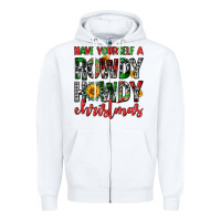 White have yourself a rowdy howdy christmas Zipper Hoodie - FaDigitalArtStudio