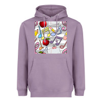 Lavender music class seamless pattern Heavyweight Hoodie - BundleAndBundleShop
