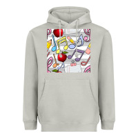 Moon Dust music class seamless pattern Heavyweight Hoodie - BundleAndBundleShop
