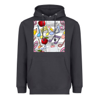 Smoke music class seamless pattern Heavyweight Hoodie - BundleAndBundleShop