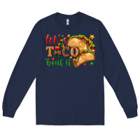 Navy Let's Taco 'Bout It Long Sleeve Tee - texasbilliewilder