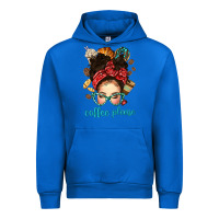 Cobalt coffee please messy bun with coffee bean bbs Urban Hoodie - BundleAndBundleShop