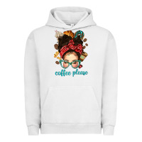 Pigment Lunar Rock coffee please messy bun with coffee bean bbs Urban Hoodie - BundleAndBundleShop