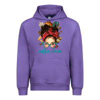 Tulip coffee please messy bun with coffee bean bbs Urban Hoodie - BundleAndBundleShop