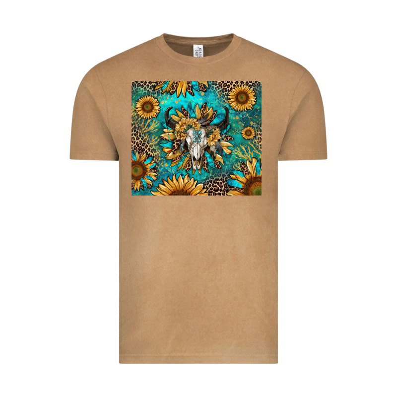 Bull Skull Sunflowers Vintage Tee by RanaPortraitStore | Teevron