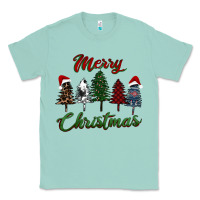Seafoam merry christmas trees Classic Tee - RanaPortraitStore