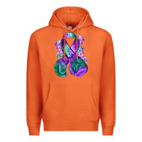 Carrot purple and green anal cancer with boxing gloves na Premium Hoodie - NancyCooperArtShop