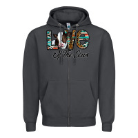 Smoke love of the cows Zipper Hoodie - CowhideDigitalArt
