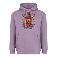 Lavender i'm freakin freezin pink christmas long haired cow Heavyweight Hoodie - Jasminsmagicworld