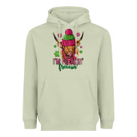 Matcha i'm freakin freezin pink christmas long haired cow Heavyweight Hoodie - Jasminsmagicworld
