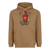 Toasted Coconut i'm freakin freezin pink christmas long haired cow Heavyweight Hoodie - Jasminsmagicworld