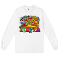 White Taco Fiesta Long Sleeve Tee - texasbilliewilder