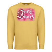 Antique Gold tackle cancer football leopard Premium Sweatshirt - AdoDesignShop