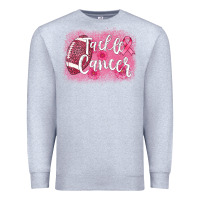 Heather Grey tackle cancer football leopard Premium Sweatshirt - AdoDesignShop