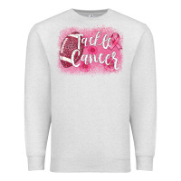 Oatmeal Heather tackle cancer football leopard Premium Sweatshirt - AdoDesignShop