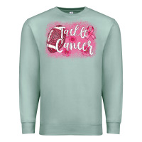 Seafoam tackle cancer football leopard Premium Sweatshirt - AdoDesignShop