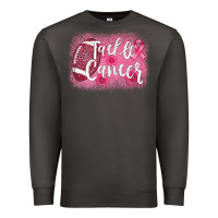 Smoke tackle cancer football leopard Premium Sweatshirt - AdoDesignShop
