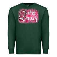 Sports Green tackle cancer football leopard Premium Sweatshirt - AdoDesignShop