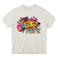 Cream little miss prek Heavy Core Tee - CowhideDigitalArt