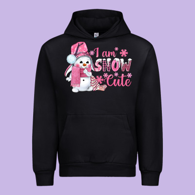 I Am Snow Cute Pink Bbs Urban Hoodie Designed By Bundleandbundleshop