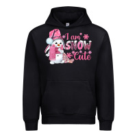 Black i am snow cute pink bbs Urban Hoodie - BundleAndBundleShop
