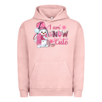 Pigment Salmon i am snow cute pink bbs Urban Hoodie - BundleAndBundleShop
