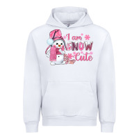 White i am snow cute pink bbs Urban Hoodie - BundleAndBundleShop