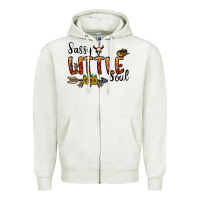 Oatmeal Heather sassy little soul Zipper Hoodie - CowhideDigitalArt
