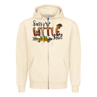 Sandshell sassy little soul Zipper Hoodie - CowhideDigitalArt