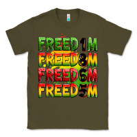 Army Green Freedom 1865 Classic Tee - Zillion Design Studio