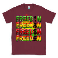 Burgundy Freedom 1865 Classic Tee - Zillion Design Studio