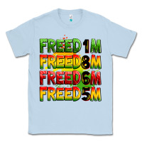 Dusty Blue Freedom 1865 Classic Tee - Zillion Design Studio