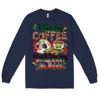 Navy i like my coffee black like my soul Long Sleeve Tee - Zillion Design Studio