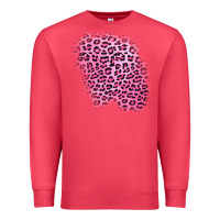 Cardinal pink leopard patch Premium Sweatshirt - AdoDesignShop