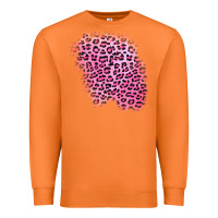 Carrot pink leopard patch Premium Sweatshirt - AdoDesignShop