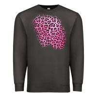 Smoke pink leopard patch Premium Sweatshirt - AdoDesignShop