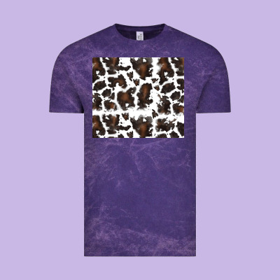 Vintage Tee cowhide pattern