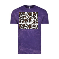 Cloud Purple cowhide pattern Vintage Tee - RanaPortraitStore