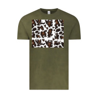 Vintage Olive cowhide pattern Vintage Tee - RanaPortraitStore